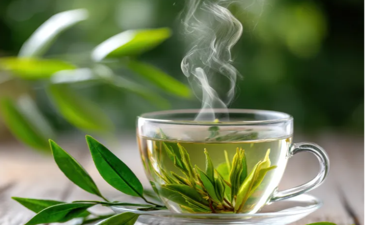 green tea out of headache